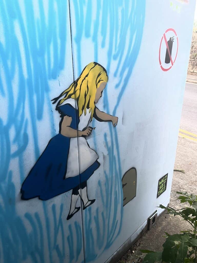 Alice at the door